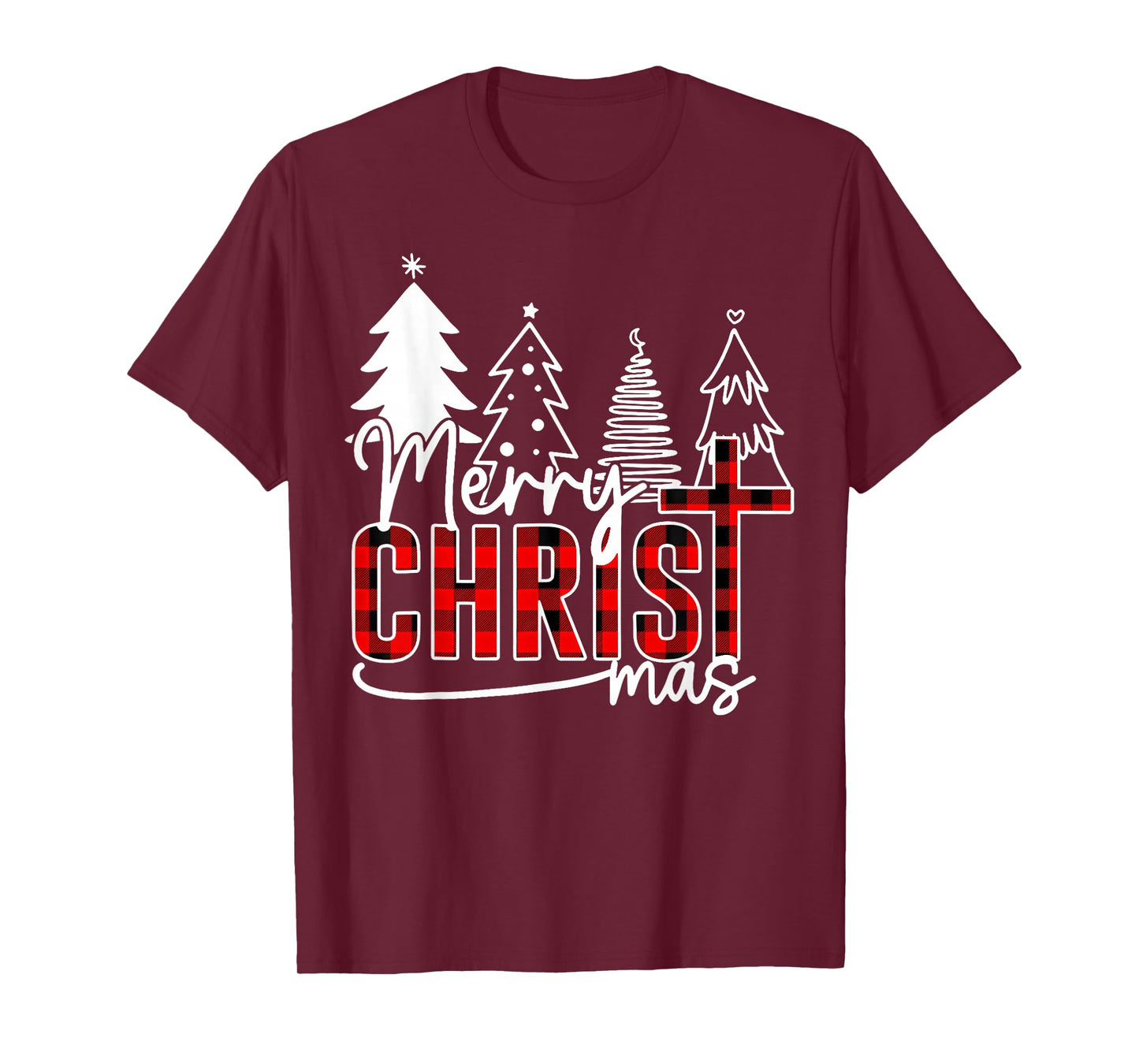 Merry Christ Mas Christian Christmas Jesus Christmas Family T-Shirt