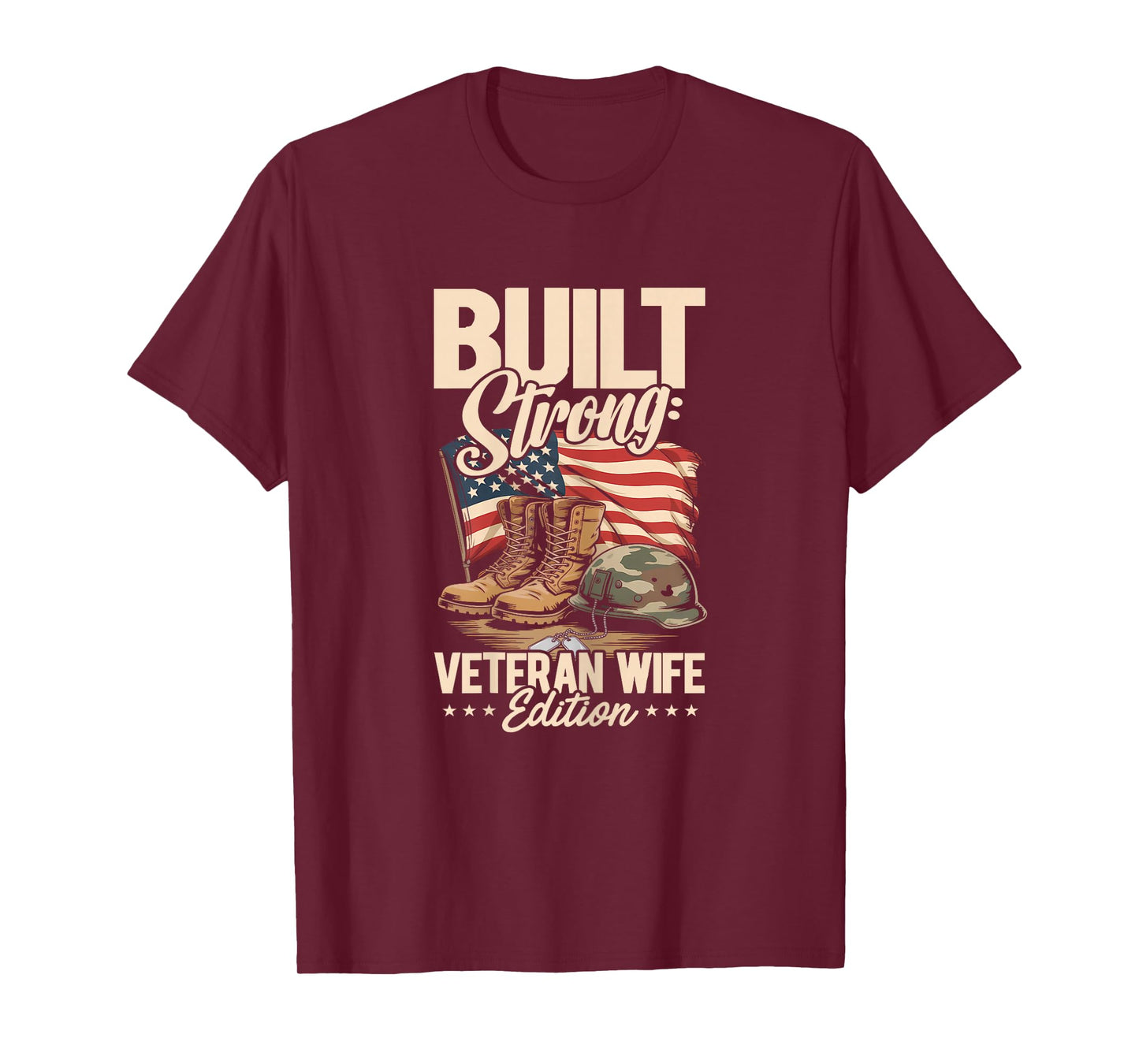 Veteran Wife, Husband Soldier & Saying for Military Women T-Shirt