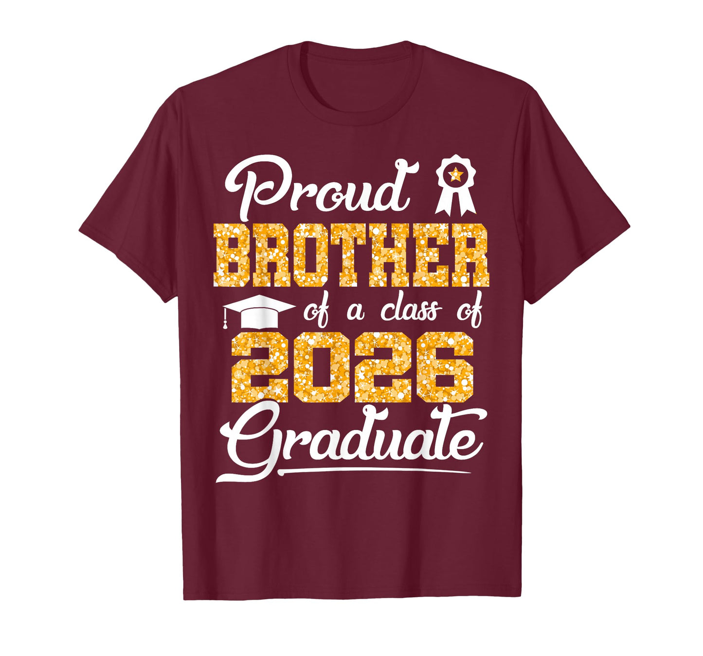 Proud Brother of a Class of 2026 Senior Funny Graduate 2026 T-Shirt