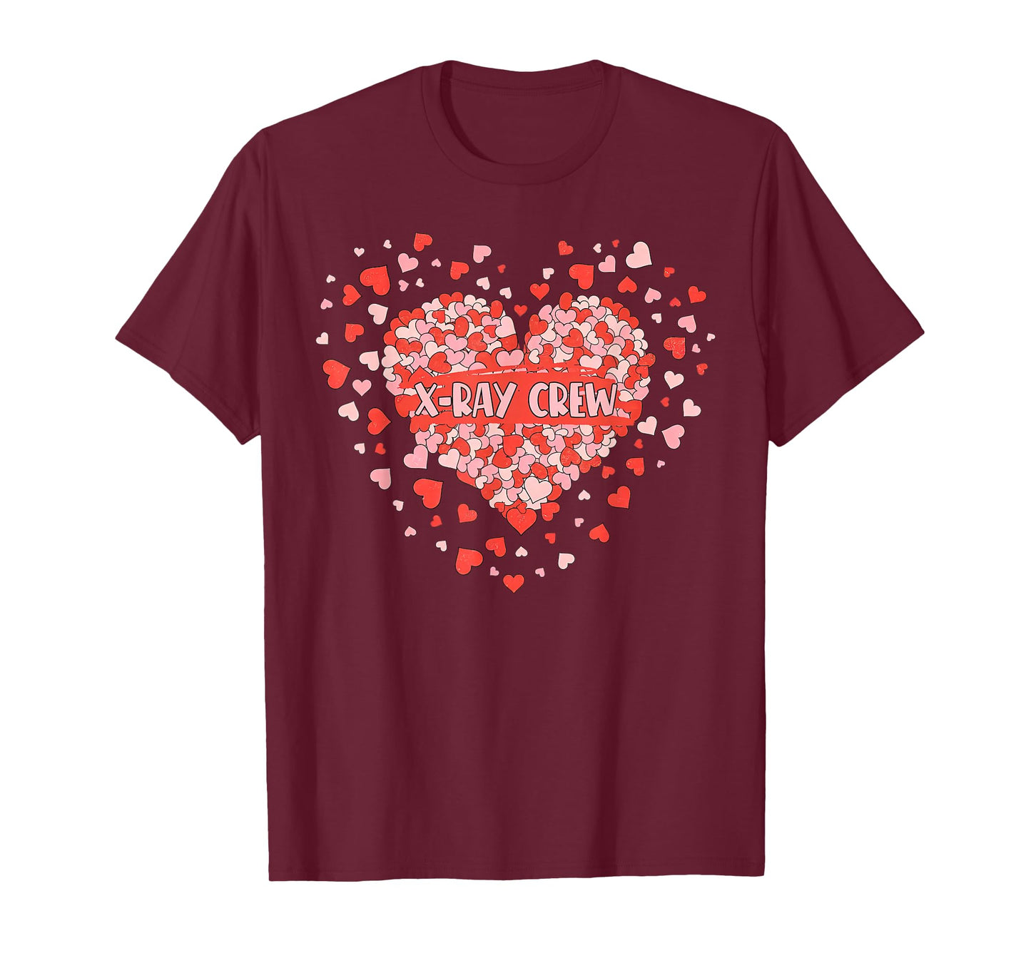X-ray Crew Heart Valentines Radiology Technologist Rad Tech T-Shirt
