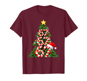 67 Christmas Tree Candy Cane Holiday Six Seven Meme Brainrot T-Shirt