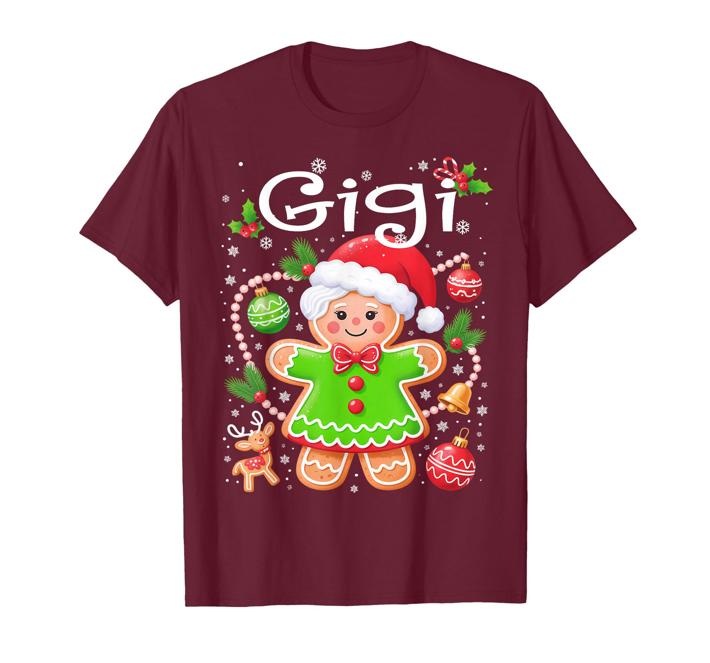 Cute Gigi Gingerbread Family Matching Christmas Cookie Crew T-Shirt