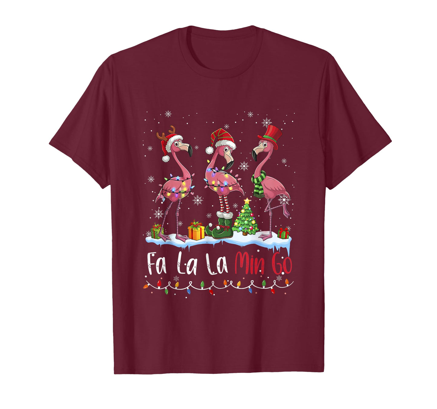 FA La La La Mingo Flamingo Christmas Lover T-Shirt