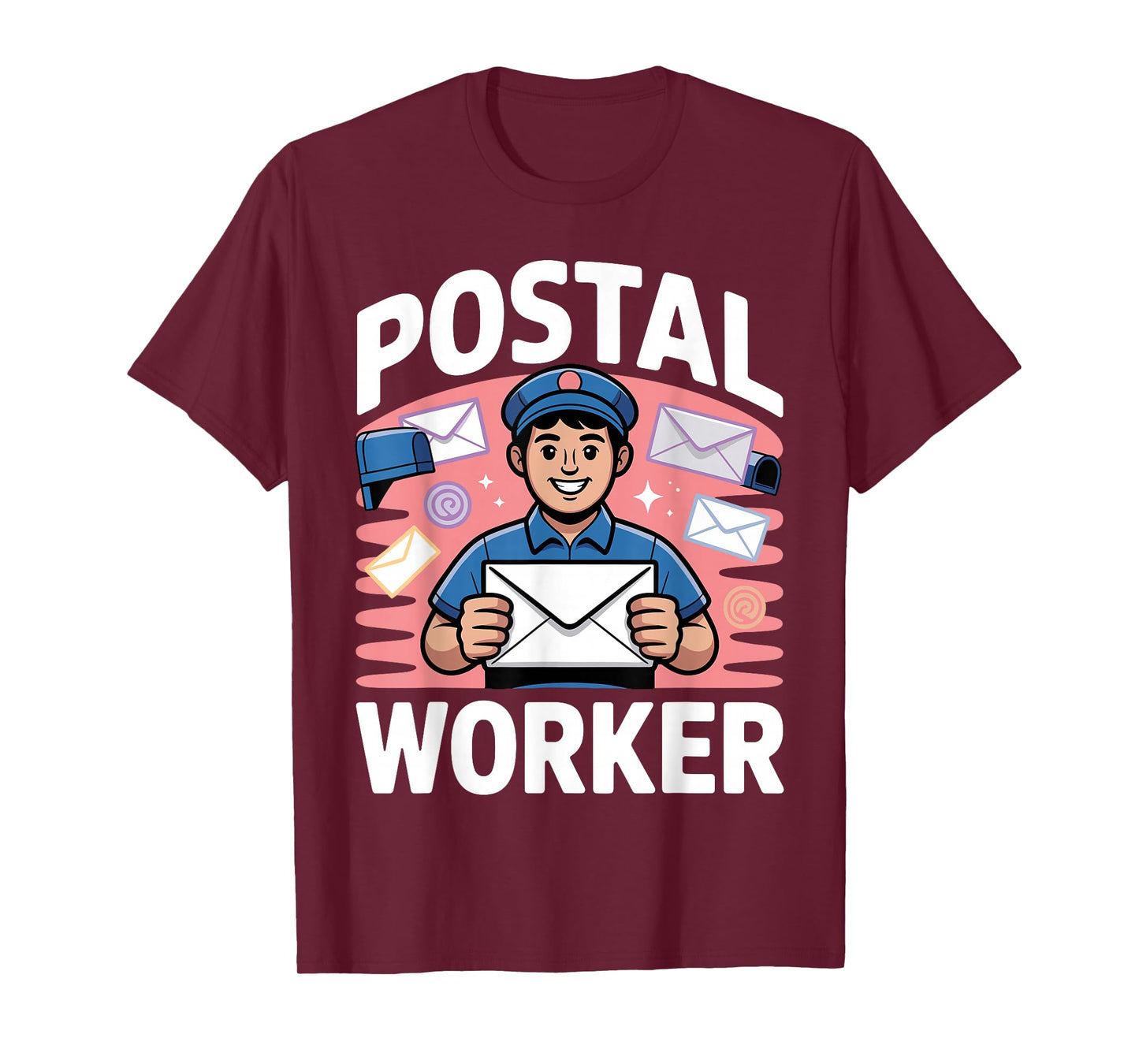 Funny Postal Worker Art for Men Women Mail Man Mail Carrier T-Shirt