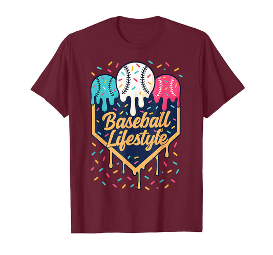 Baseball Life Style 101 Apparel Youth Drip Baseball Boys Kid T-Shirt