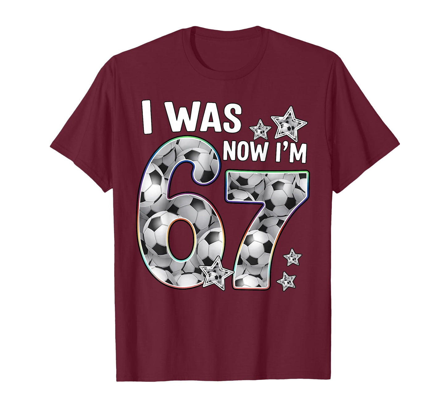 Six Seven Meme 7 Year Old Birthday Shirt was 6 Now I'm 7 T-Shirt