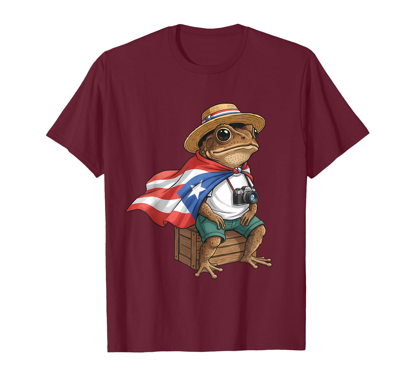 Coqui Frog Puerto Rico Flag Puerto Rican Taino Boricua T-Shirt