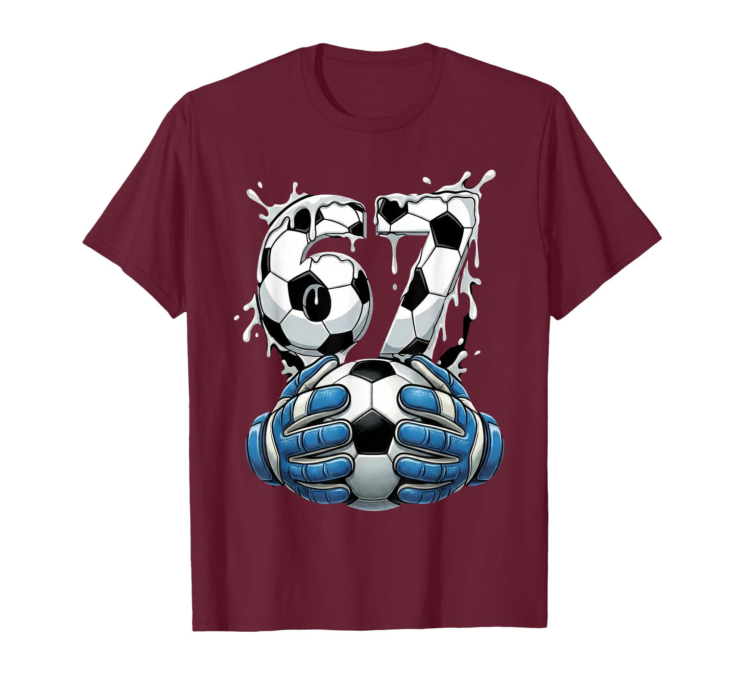 Soccer Drip Number 67 Boys Soccer Goalkeeper 67 T-Shirt