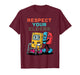 Respect Your Elders Gaming Control Retro Funny Gamer T-Shirt