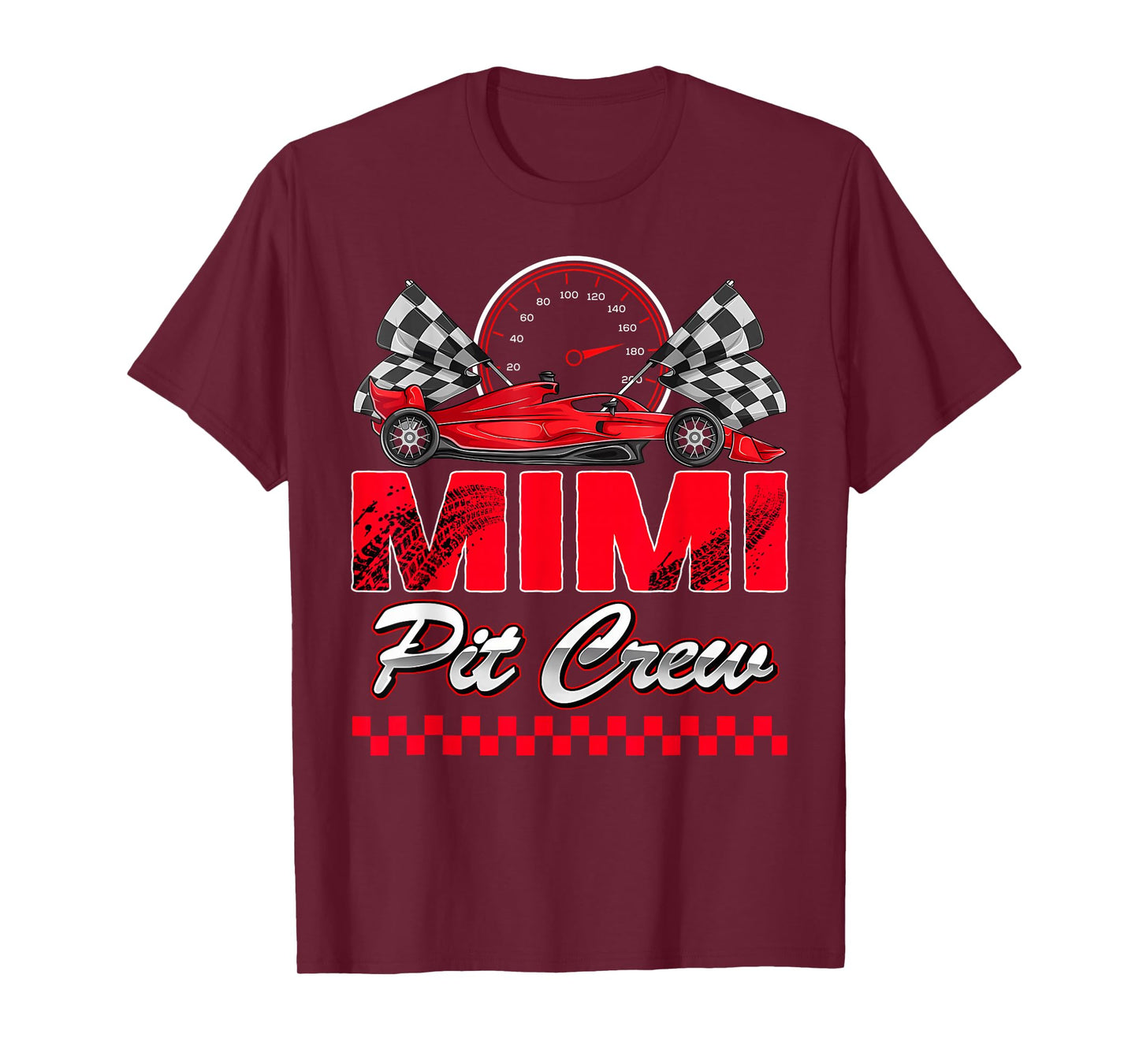 Mimi Pit Crew Racing Family Race Car Birthday Boy T-Shirt