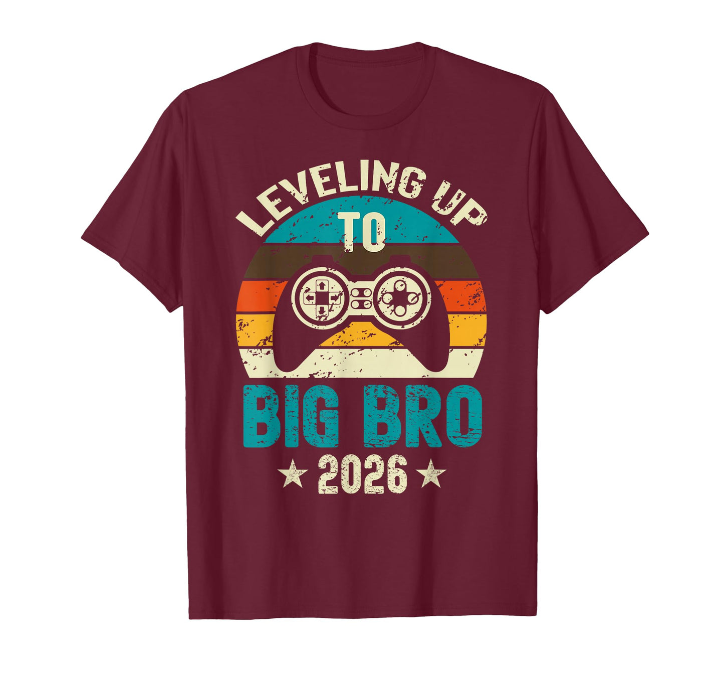 Leveling Up to Big Brother 2026 Level Unlocked Video Gamer T-Shirt