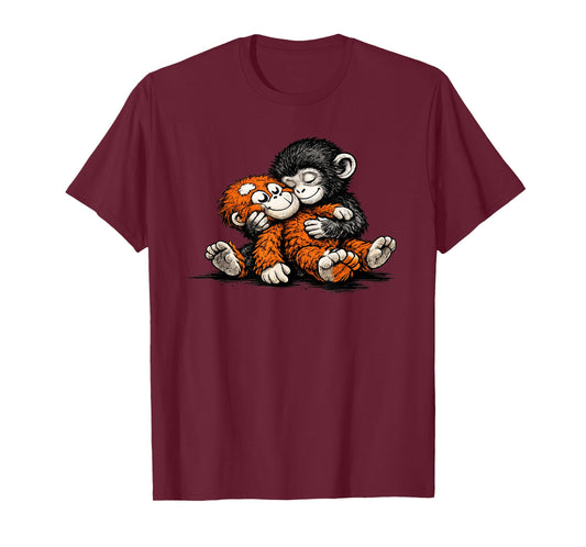 Cute Baby Zoo Monkey Named Punch Adorable Stuffed Orangutan T-Shirt