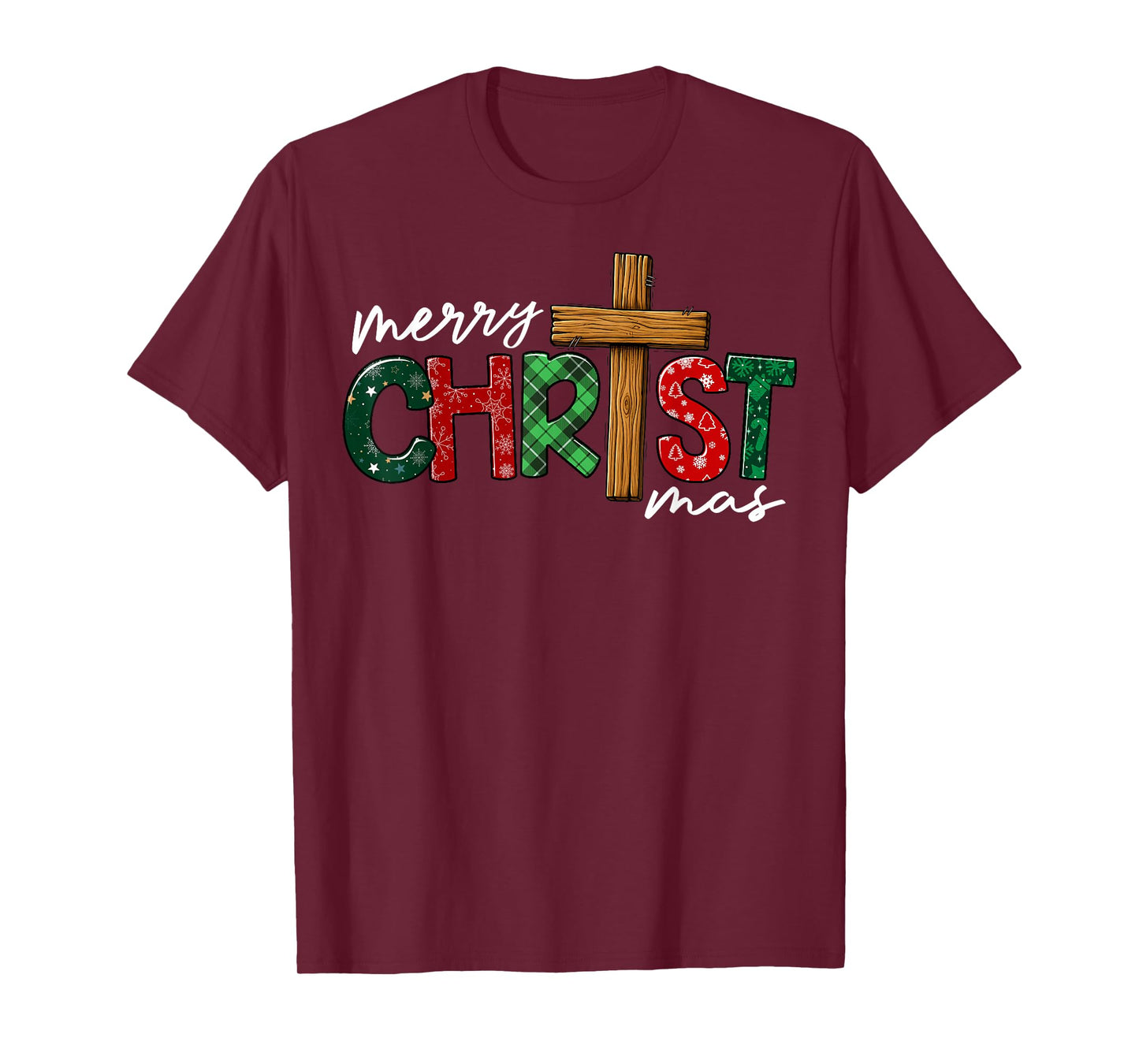 Merry Christmas Family Christian Jesus Holiday Xmas Pajamas T-Shirt