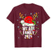 We are Family 2025 Black Christmas Tree Santa Pjs Matching T-Shirt