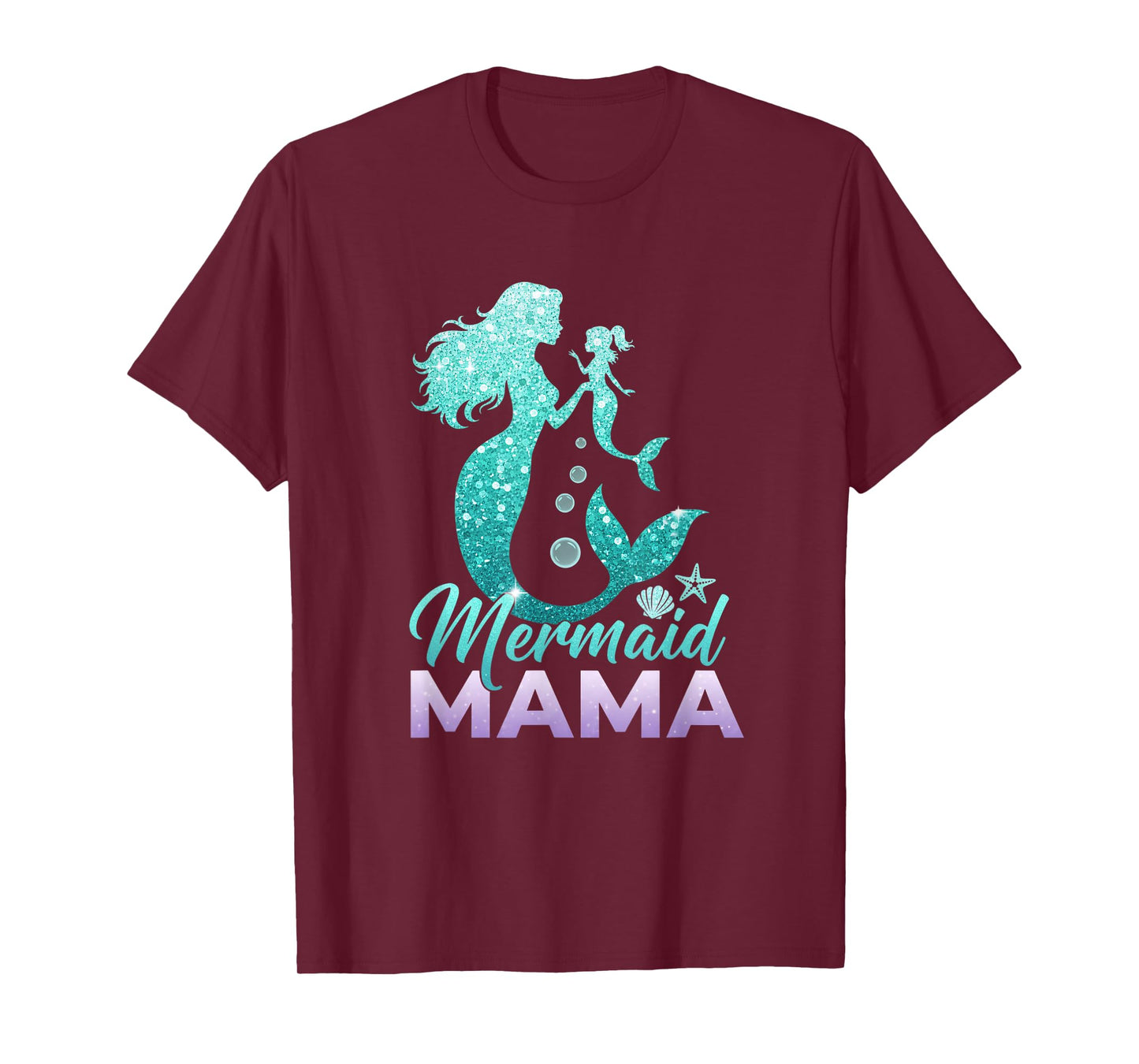 Mermaid Mermaid Mama Mermaid Mommy Birthday T-Shirt