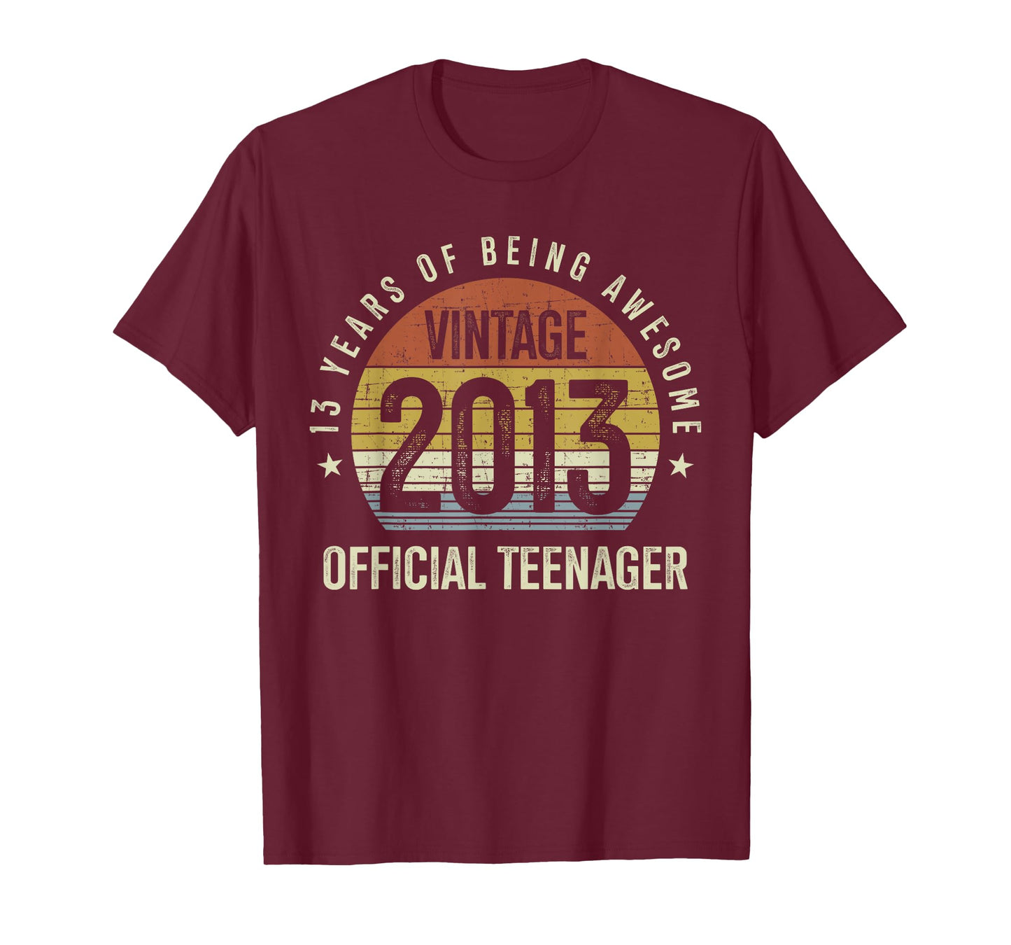 Official Teenager 13th Birthday 13 Years Old Vintage 2013 T-Shirt