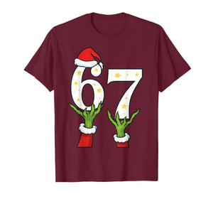 67 Christmas 6 7 Meme Hands Holiday Gen Alpha for Kids Boys T-Shirt