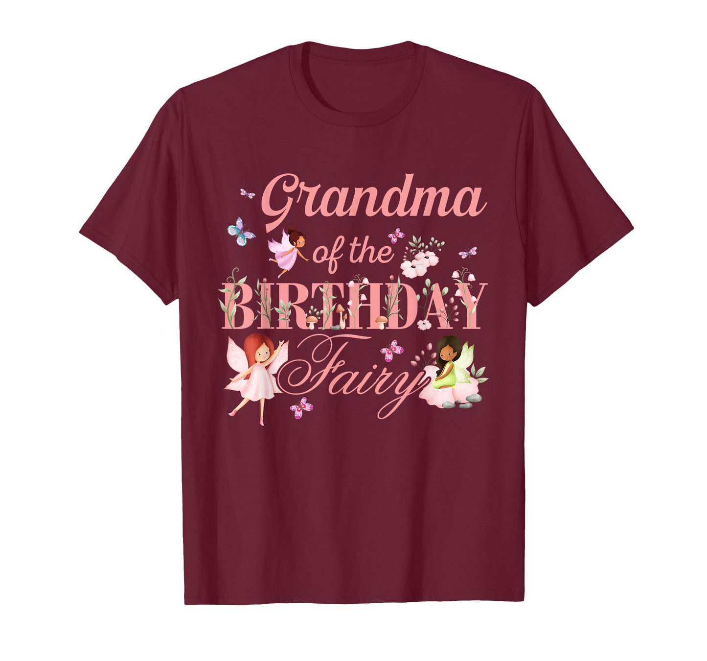 Grandma of The Birthday Fairy Little Girl Magical Family T-Shirt