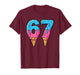 Funny 67 Meme Ice Cream Drip Six Seven Gen Z T-Shirt