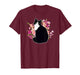 Tuxedo Cat Flowers Tuxedo Cat Owner Tuxedo Cat Lover T-Shirt