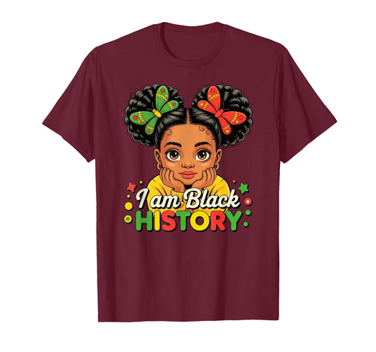 I Am Black History Girl Black History Month T-Shirt
