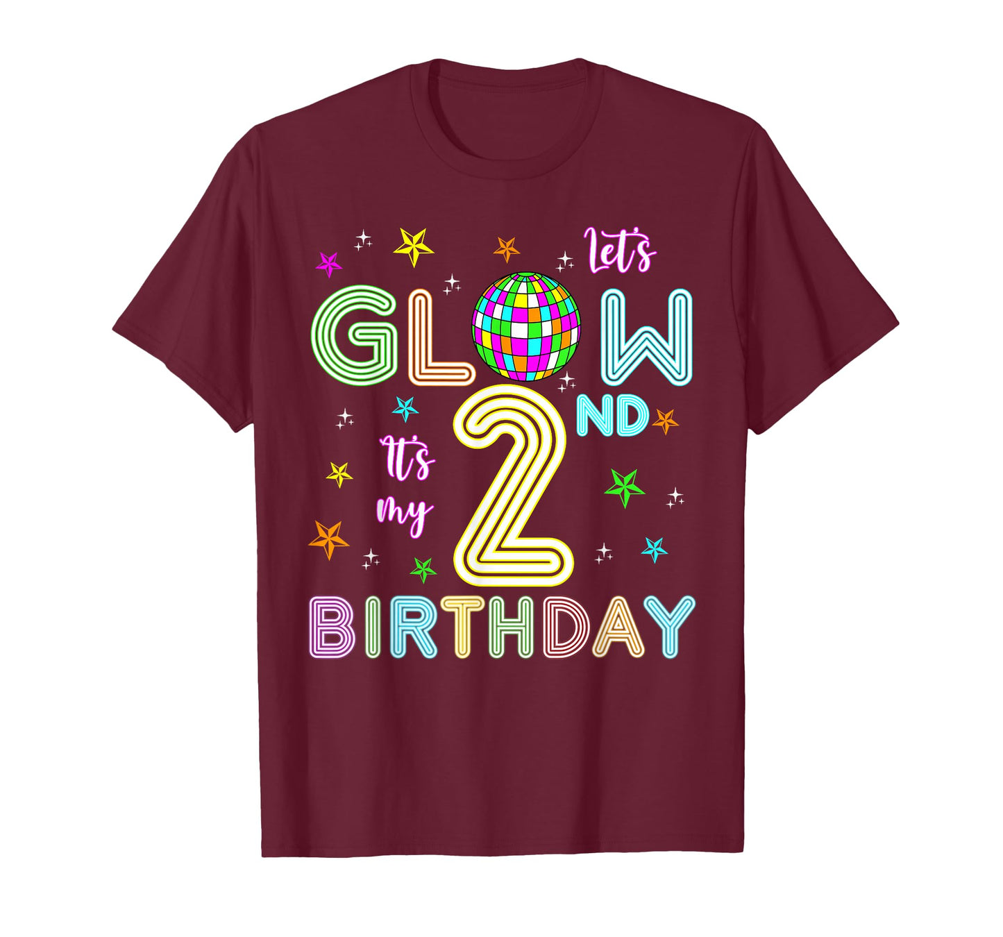 It's My 2nd Birthday Glowing 80s 2 Year Old T-Shirt