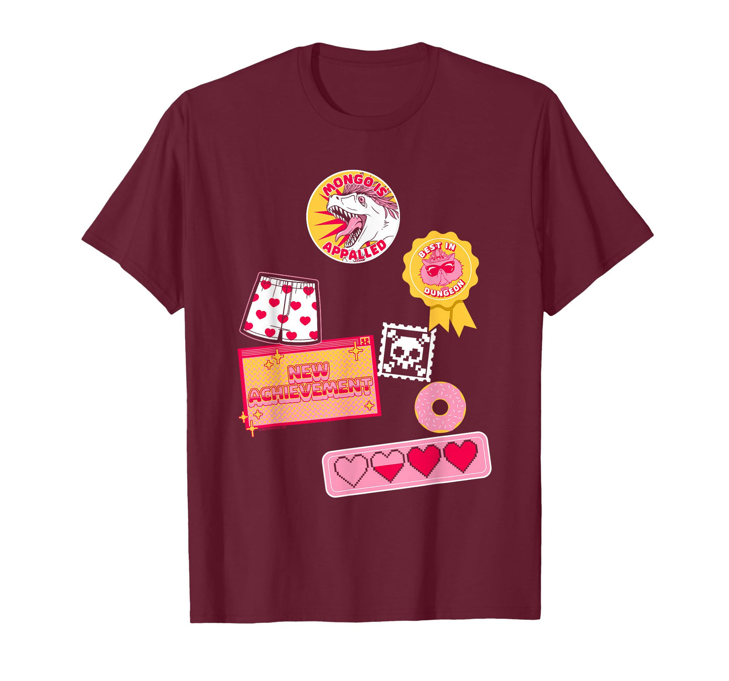 Dungeon Crawler Carl Colorful Sticker Collage LitRPG Book T-Shirt