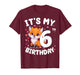 Fox Animal Lovers 6th Birthday Girl Fox B-Day 6 Years Old T-Shirt