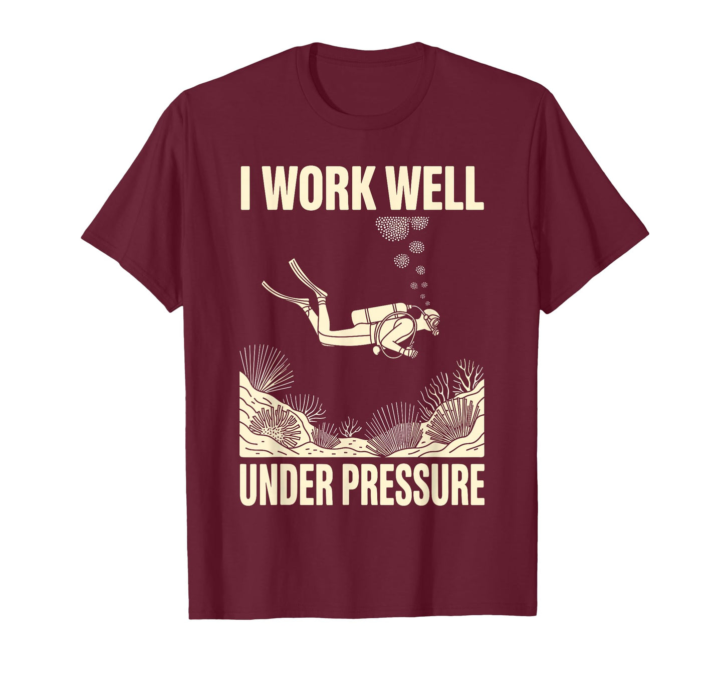 Funny Scuba Diving Art for Men Women Snorkeling Scuba Diver T-Shirt