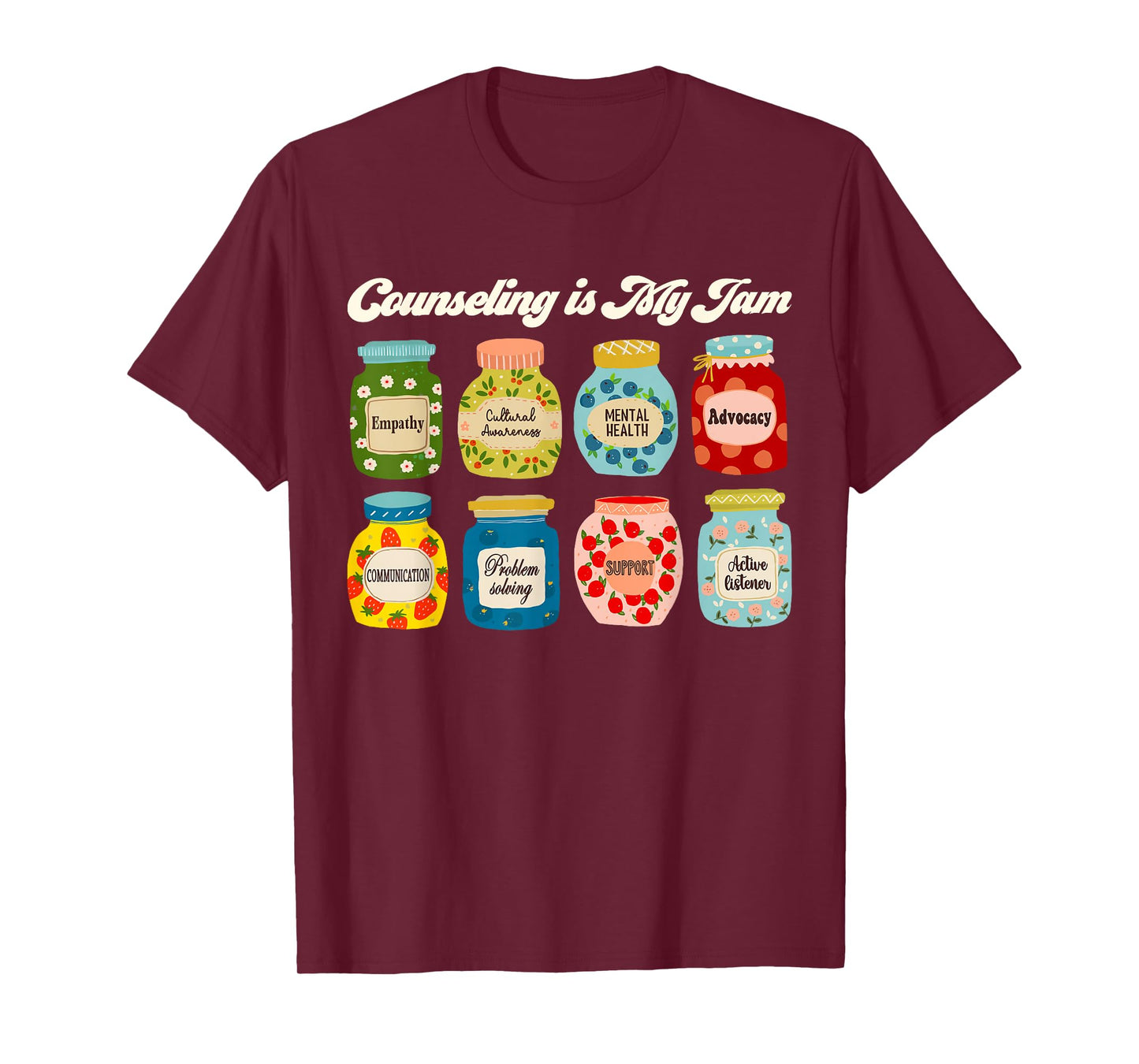 Groovy Counseling is My Jam School Psychologist Counselor T-Shirt