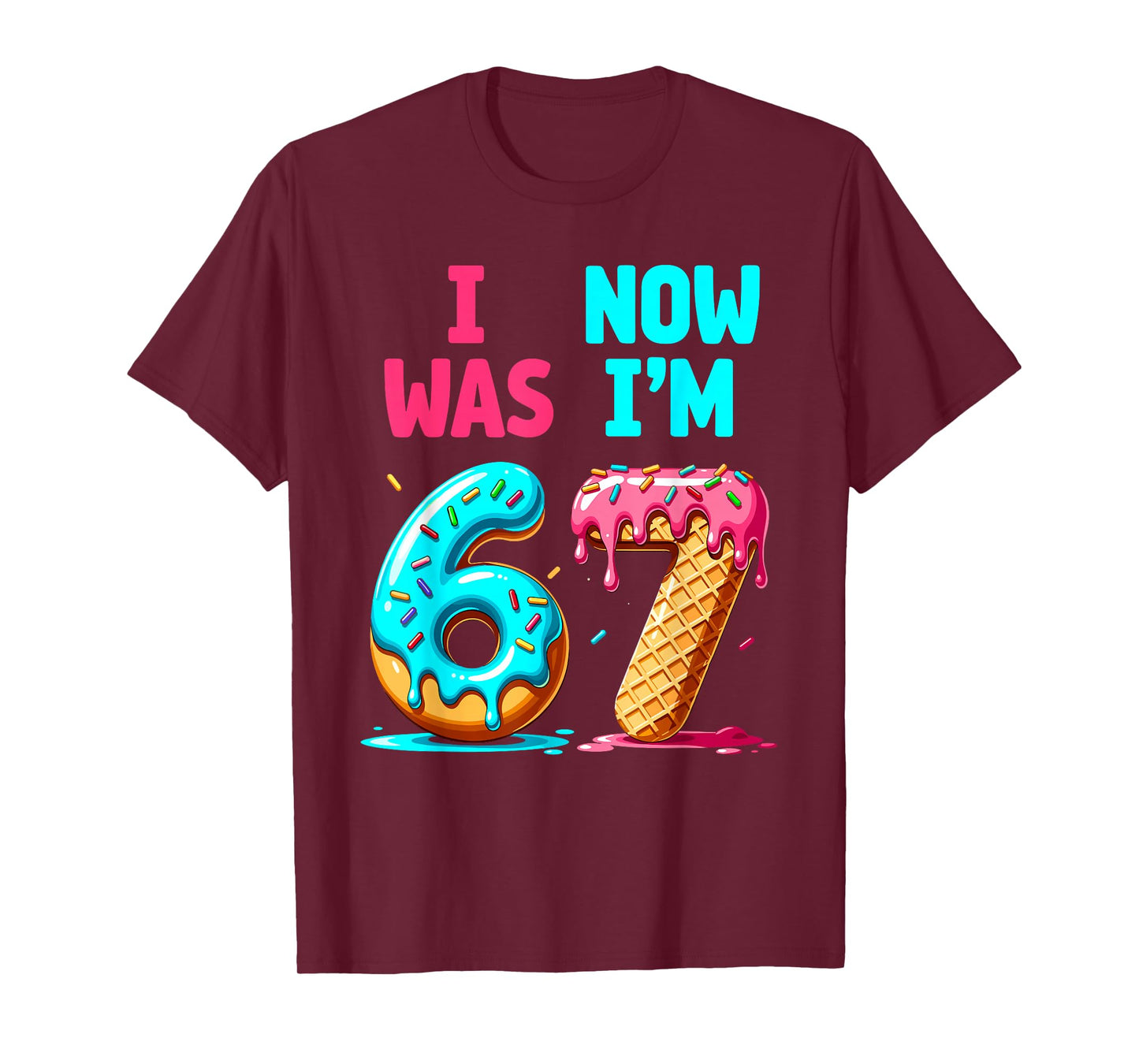 7 Year Old Birthday I was Six Now I'm Seven Boys Girls T-Shirt