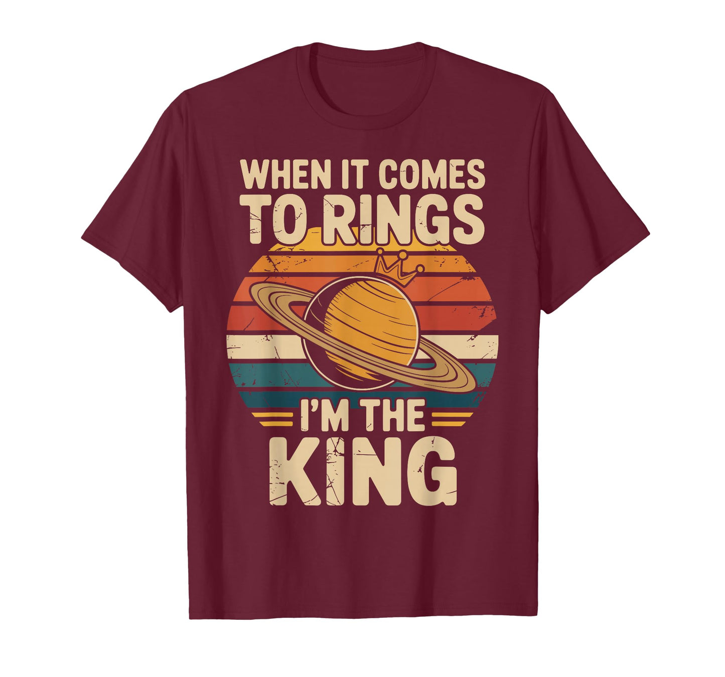 When It Comes to Rings Saturn Retro Planets T-Shirt