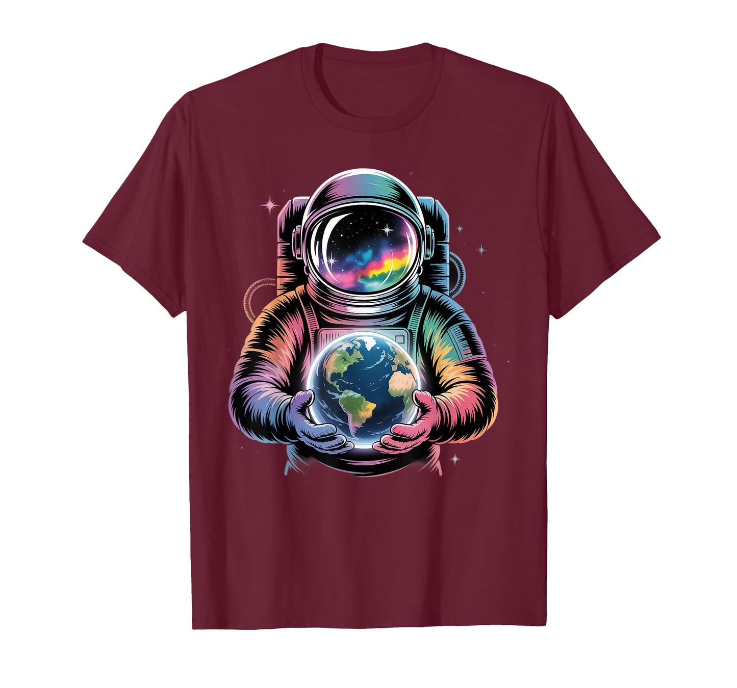 Astronaut Earth Planet Science Galaxy Universe Space T-Shirt