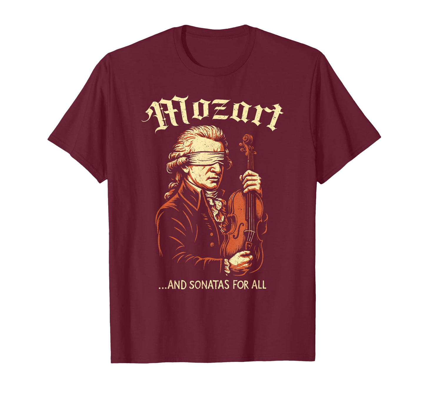 Wolfgang Amadeus Mozart Album Logo, Classical Music Composer T-Shirt