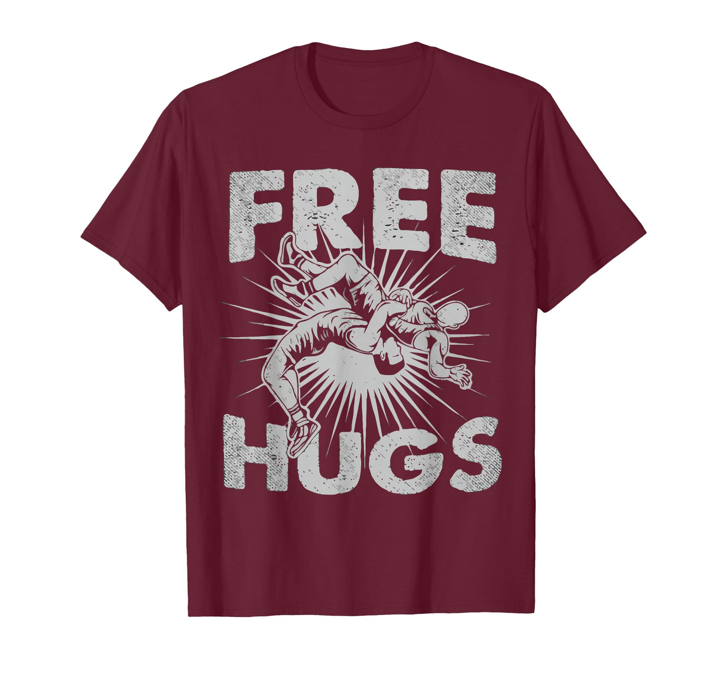 Wrestling - Funny Free Hugs Just Ask T-Shirt