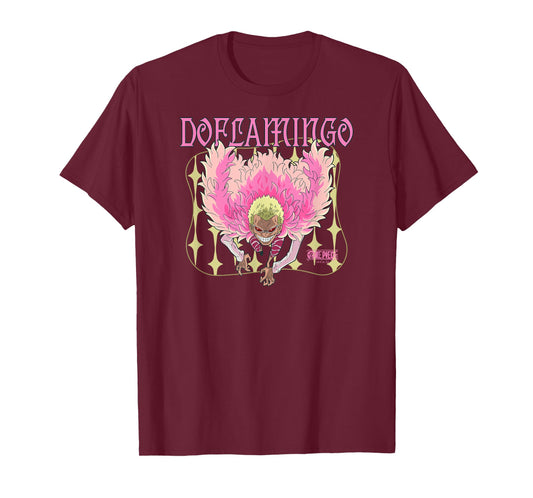 One Piece Anime Donquixote Doflamingo Joker Pirate T-Shirt