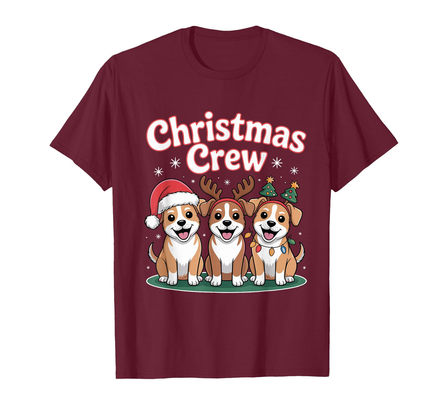 Christmas Crew Xmas Puppy Dog Breed Funny Christmas Pitsky T-Shirt