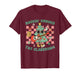 Retro Teacher Christmas Tree Rockin Around The Classroom T-Shirt