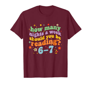 Funny Six Seven 6 7 Meme Teacher Design Reading 6-7 Teacher T-Shirt