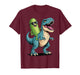 Pickle Riding a Dinosaur T-Rex T-Shirt