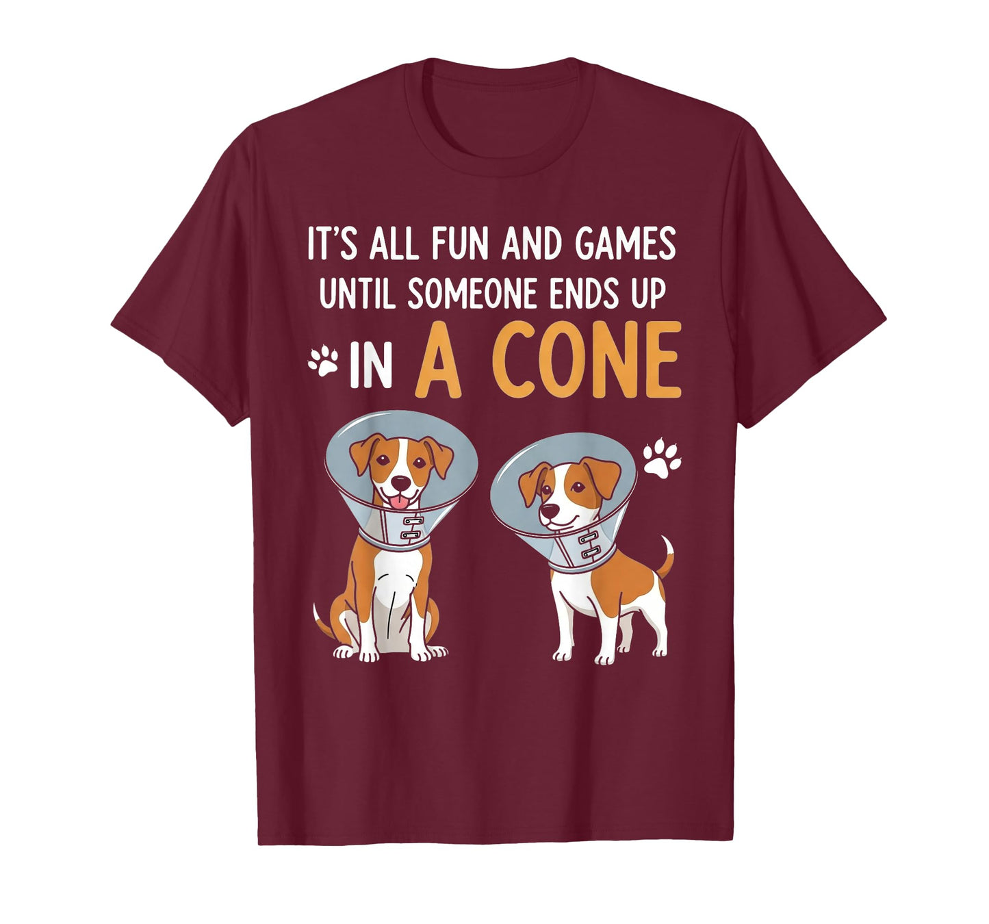 Veterinarian Funny Dog Cone Humor Vet Life Animal Doctor T-Shirt