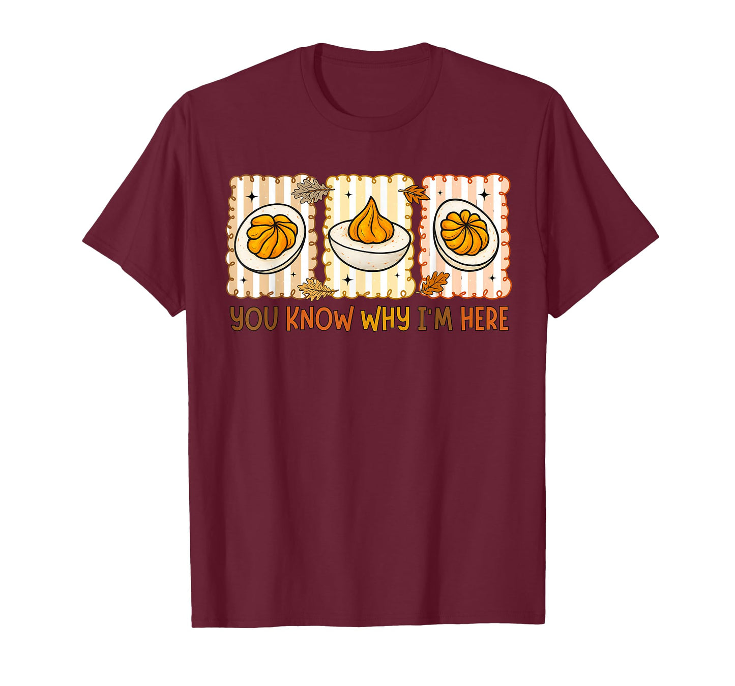Deviled Eggs Funny Thanksgiving Retro for Men Women Kids T-Shirt