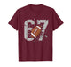 67 Football Six Seven 6 7 Meme Playful Fball Fans Funny T-Shirt