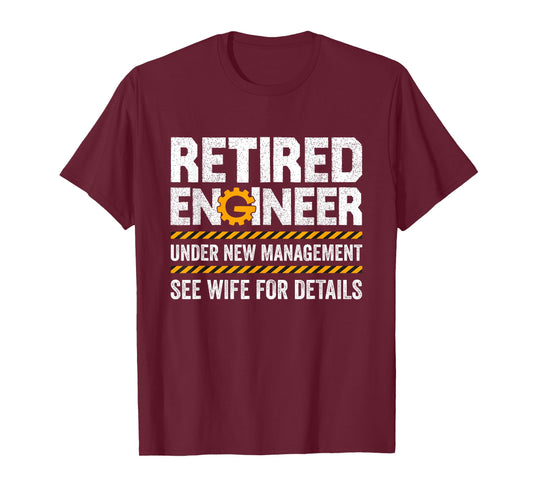 Vintage Retired Engineer Under New Management Retirement Men T-Shirt