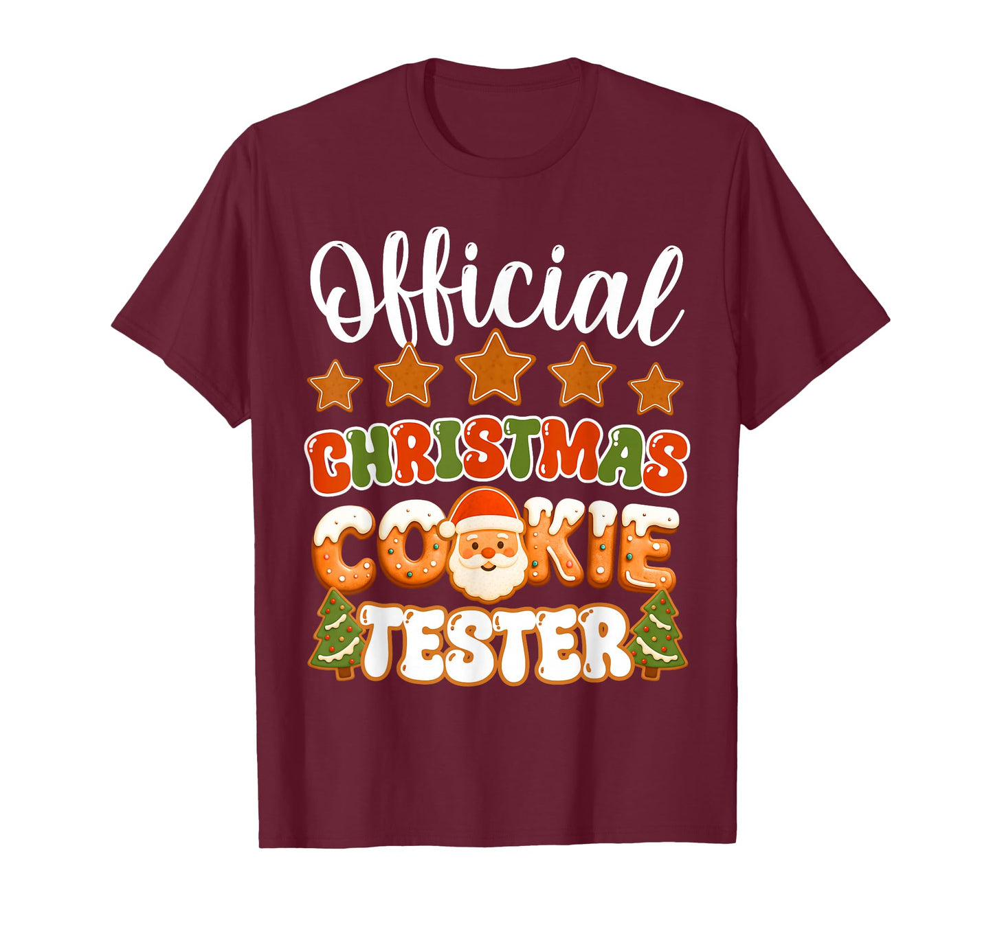 Official Christmas Cookie Tester Taster Funny Family Baking T-Shirt