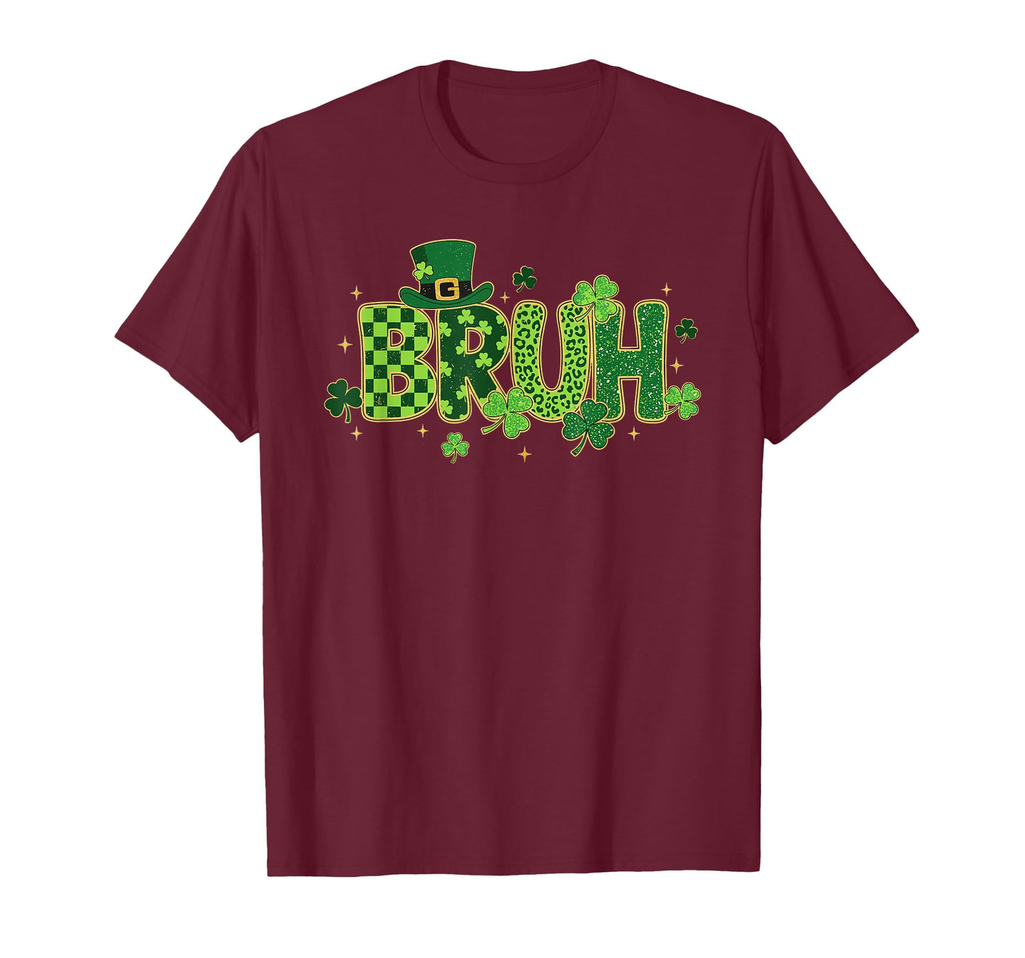 Bruh St Patricks Day Teens Boys Kids Funny Saint Pattys T-Shirt