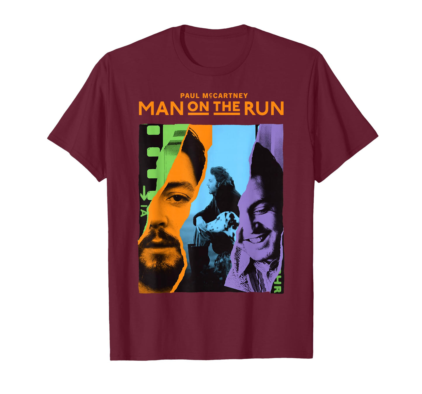 Official Exclusive Paul McCartney Man On The Run Filmstrip T-Shirt