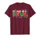 Funny Bruh Christmas Pajamas Plaid Teens Boys Kids Xmas T-Shirt