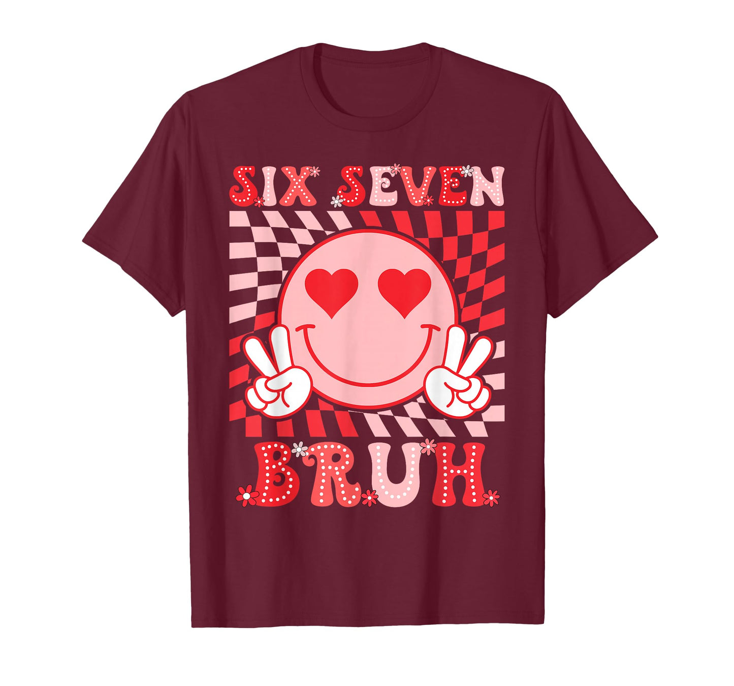 Six Seven 67 Meme Cool Valentine’s for Teens Boys Girls Kids T-Shirt