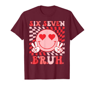 Six Seven 67 Meme Cool Valentine’s for Teens Boys Girls Kids T-Shirt